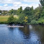 International scullers on the river